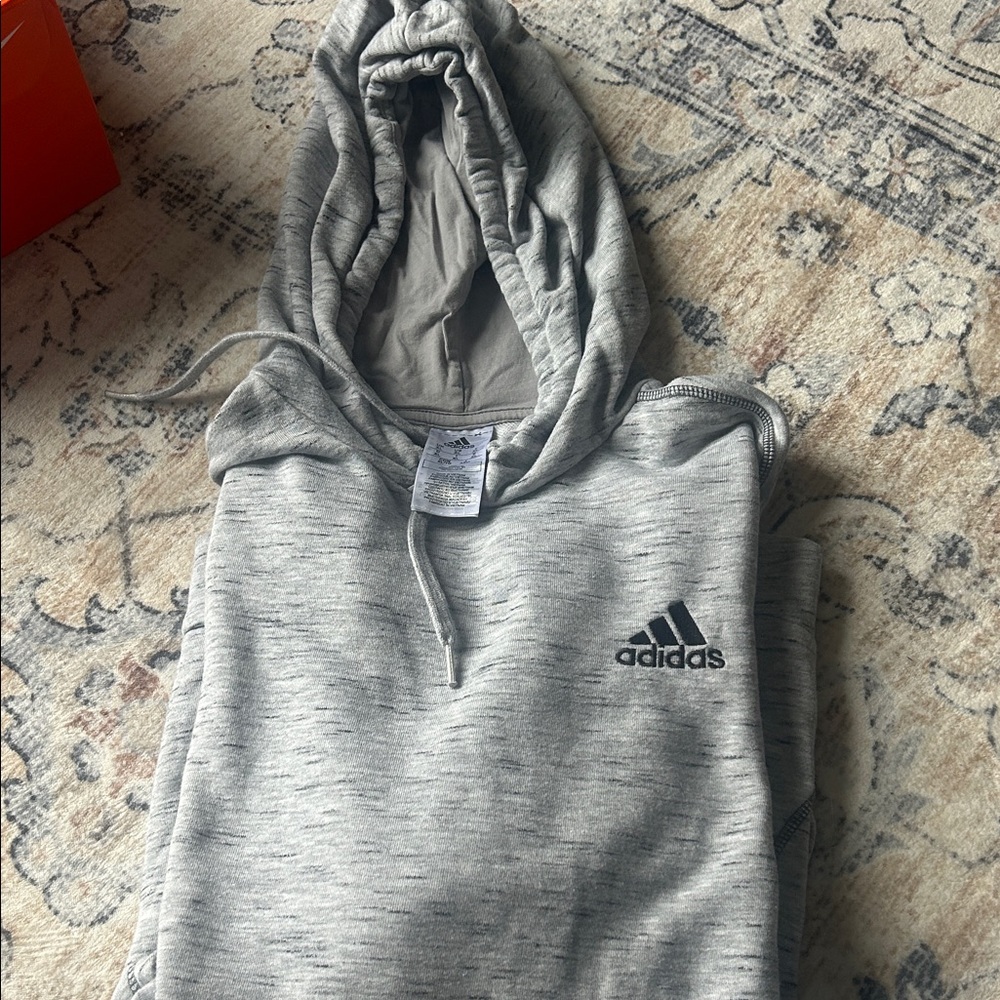 Adidas Men's Heather Gray Hoodie size XL